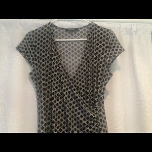 Nine West black and white dress